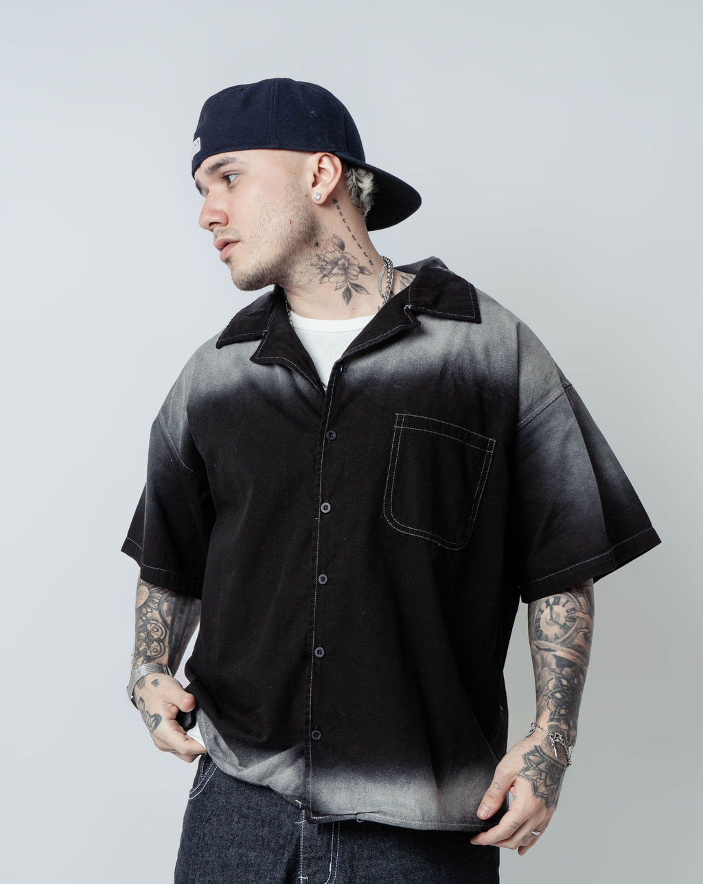 CAMISA ZANE /BOXY  DRILL