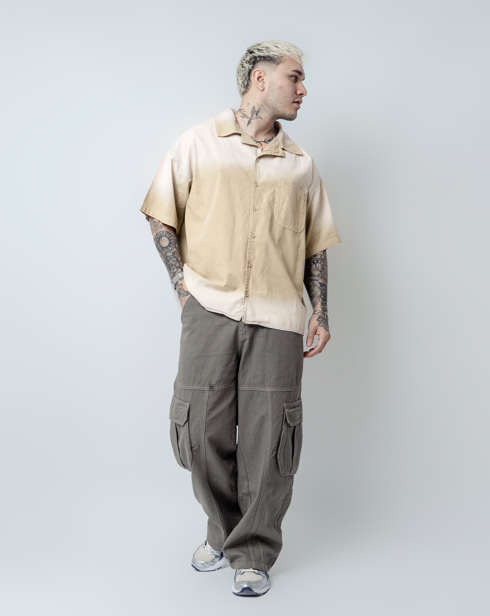 CAMISA ZANE /BOXY  DRILL