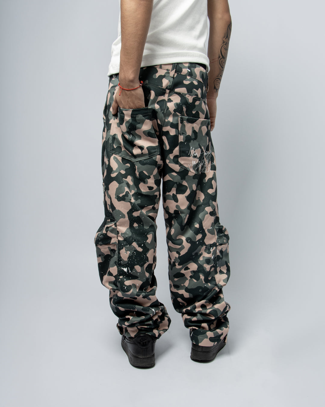 PINK MILITARY BAGGY PANTS