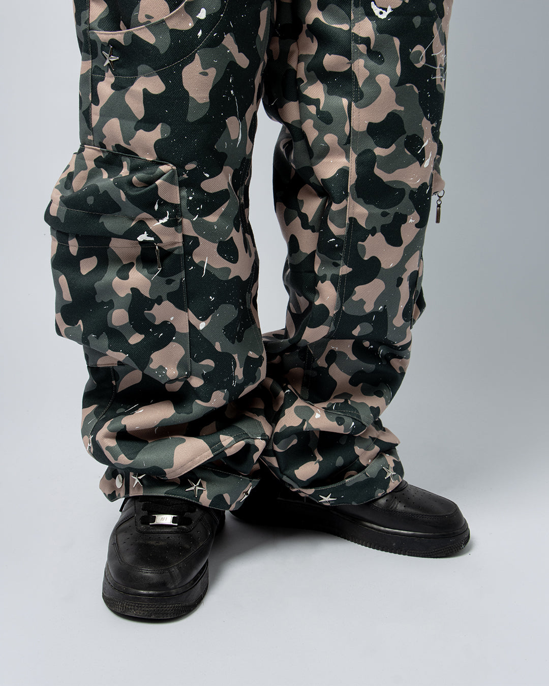 PINK MILITARY BAGGY PANTS