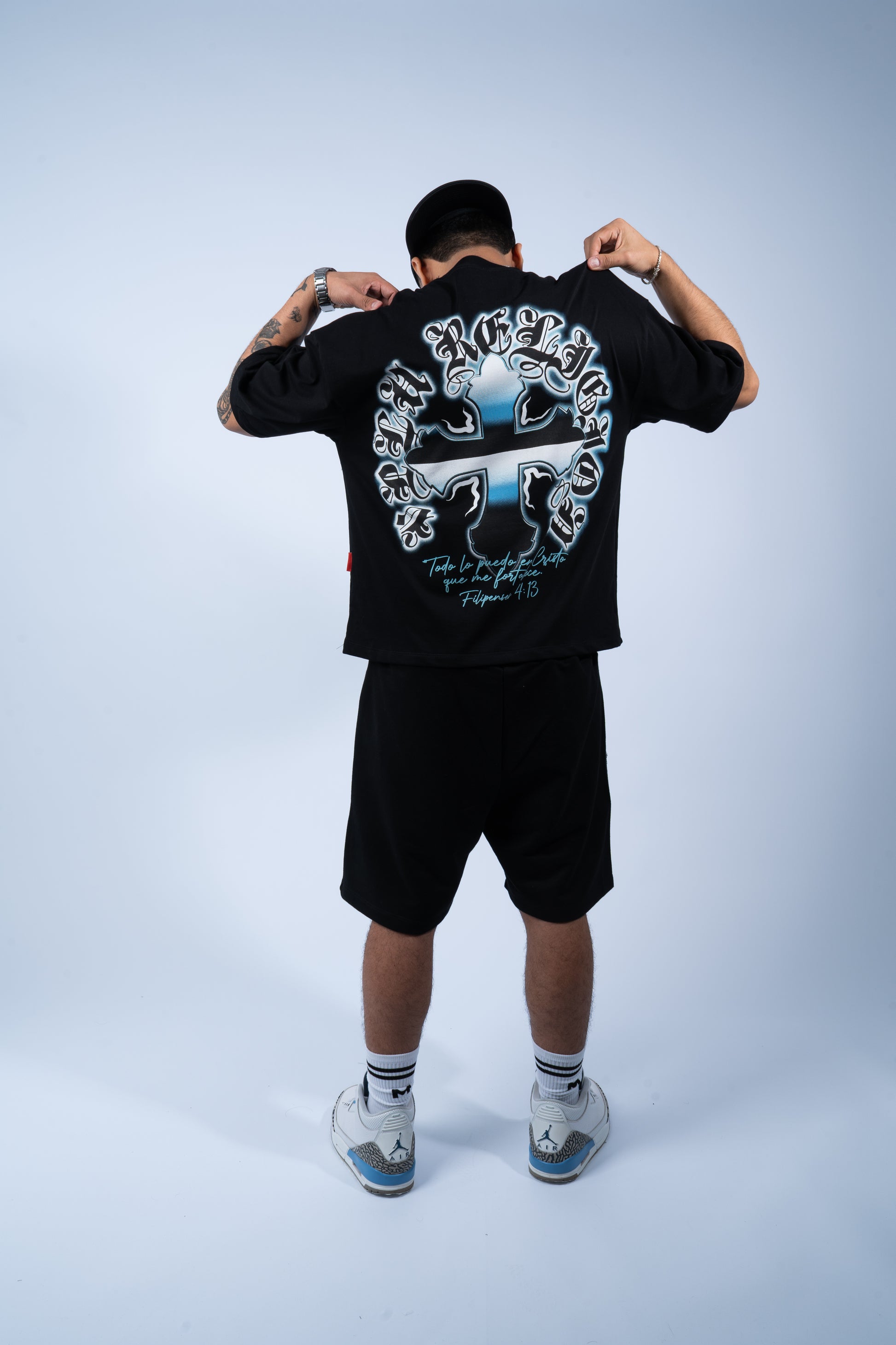 Blessd Hot Turquoise/Black T-Shirt