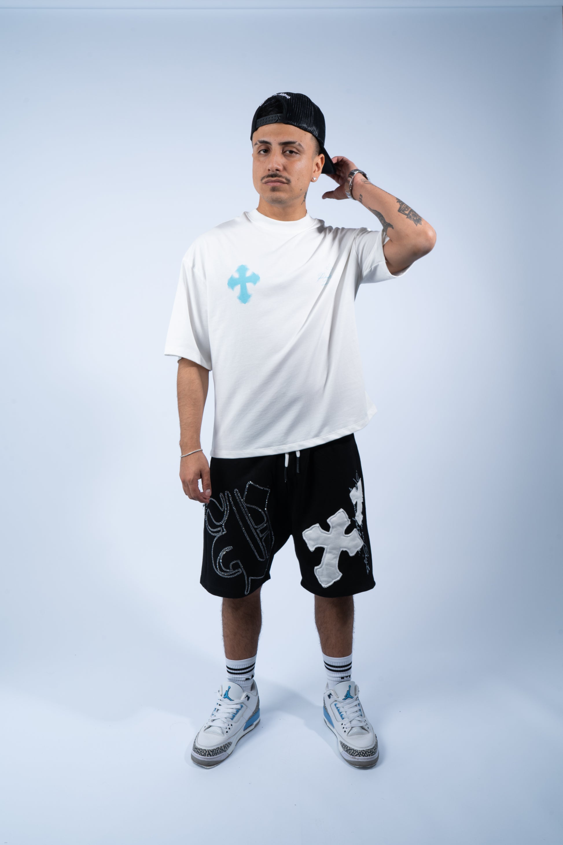 Blessd Hot Turquoise/White T-Shirt