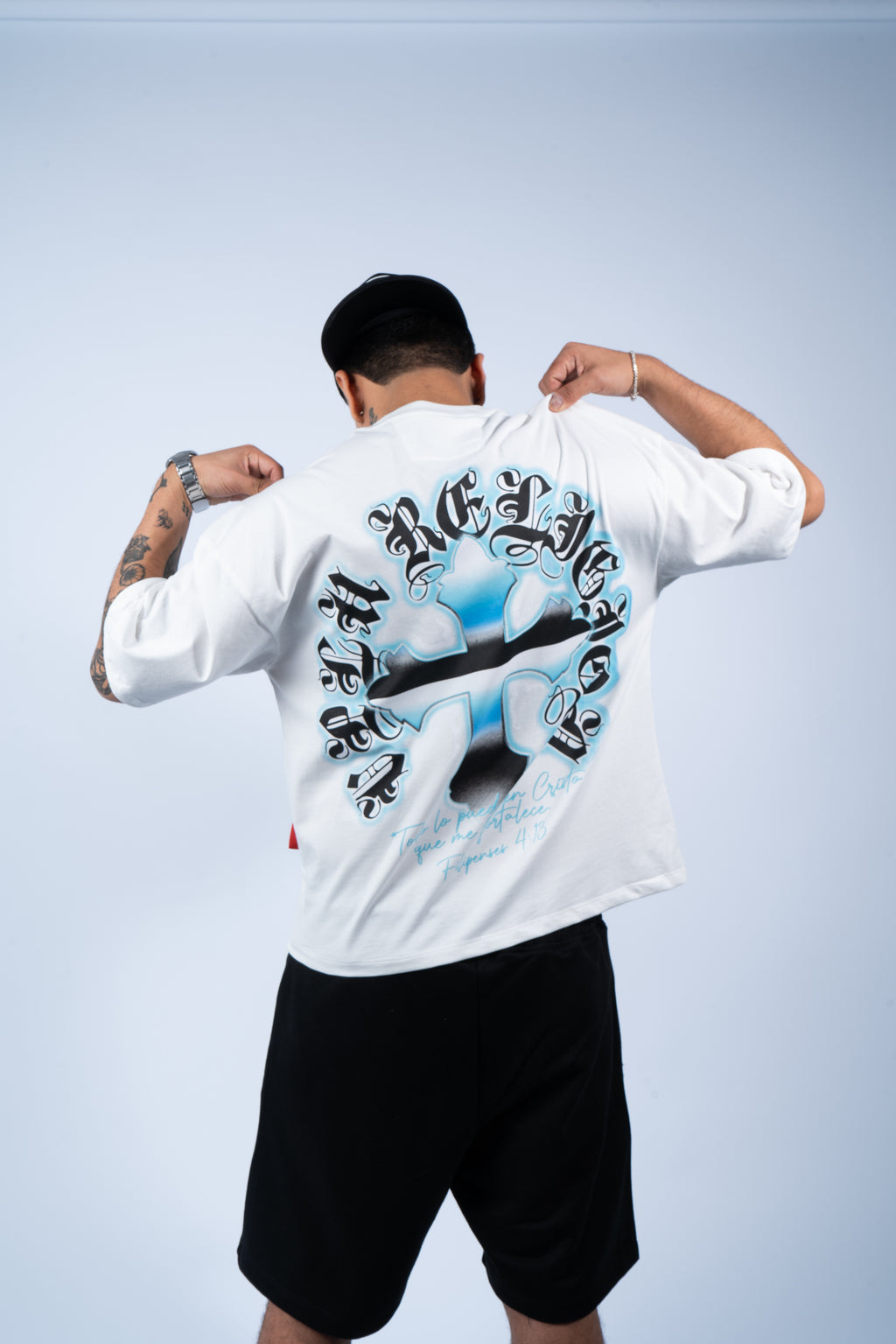 Blessd Hot Turquoise/White T-Shirt