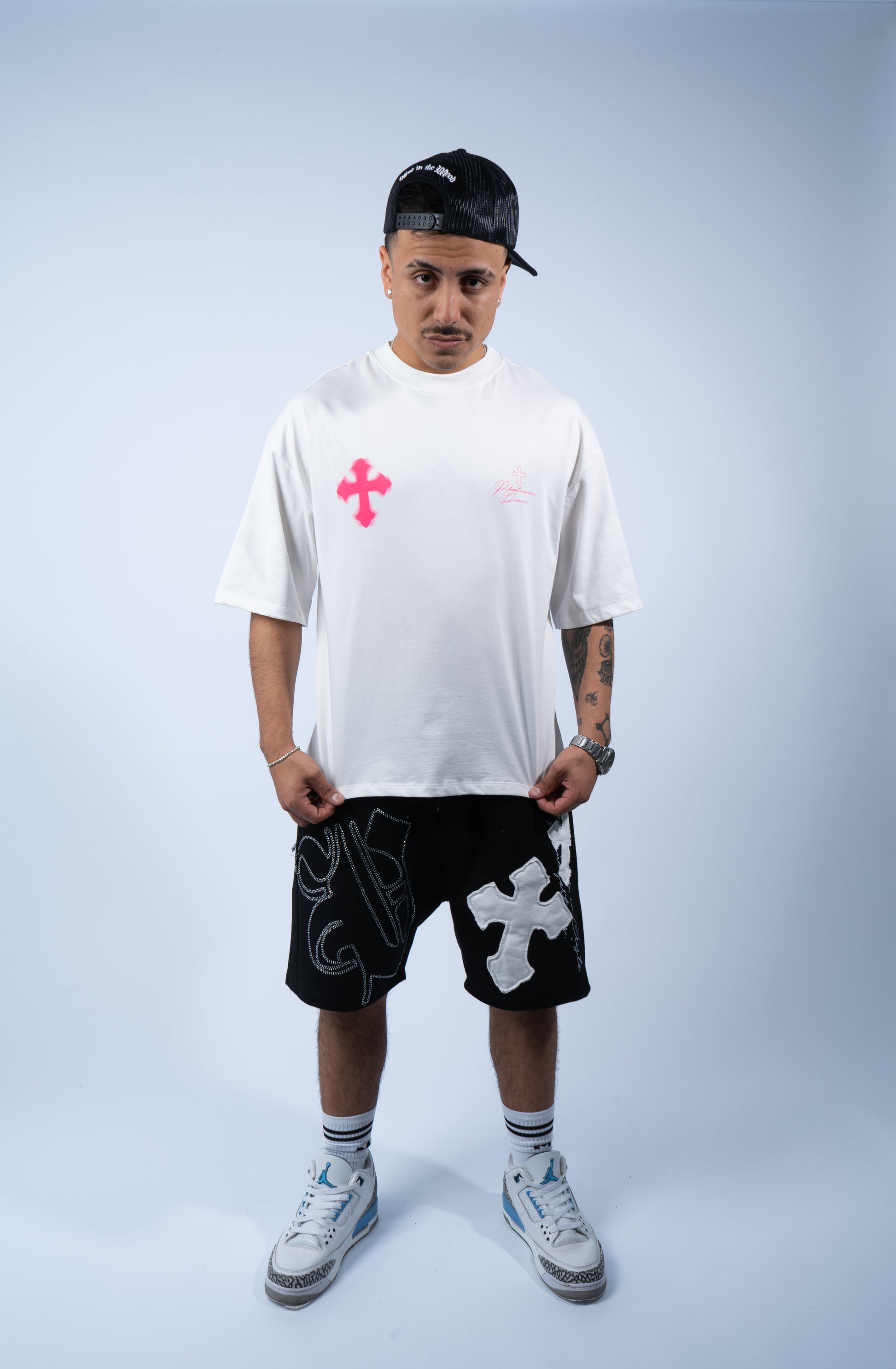 Blessd Hot Pink/White T-Shirt