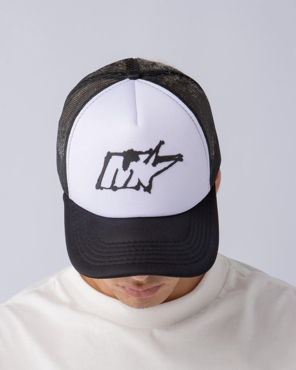 MOOD WHITE BONE TRUCKER CAP