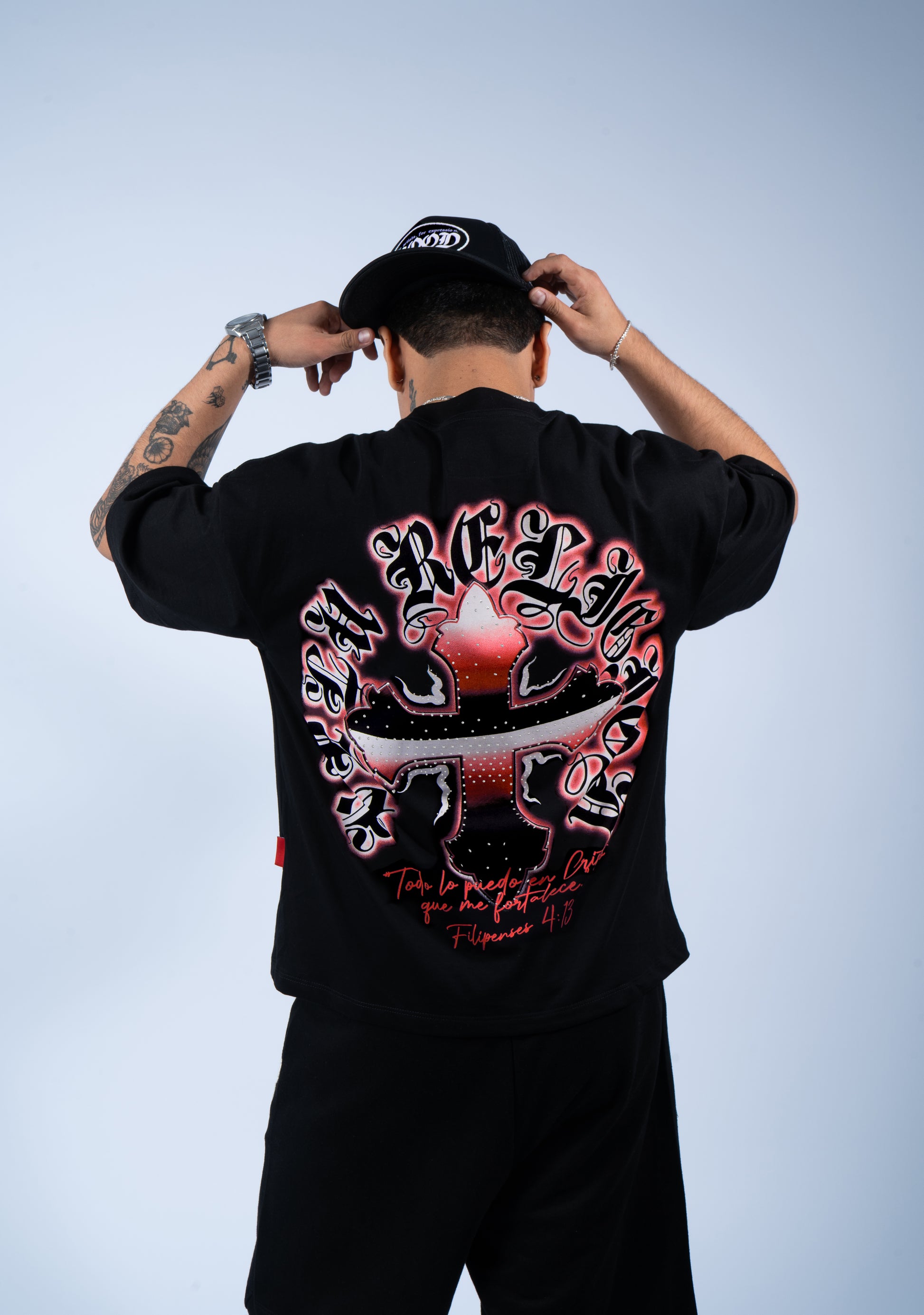 Blessd Hot Red/Black T-Shirt